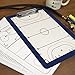 Field Hockey Coach Board | Dry Erase Coach Clipboard by ChalkTalk Sports | Navy