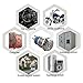 Ulincos Latching Pushbutton Switch U19C1 1NO1NC SPDT ON/Off Silver Stainless Steel Shell with 12V Green LED Suitable for 19mm 3/4
