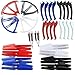 AVAWO Upgraded 4 Colors for Syma X5SC X5SW X5SW-V3 Spare Parts Main Blade Propellers & Motor & Propeller Protectors Blades Frame & Landing Skid Included Mounting Screws for RC Mini Quadcopter Toy