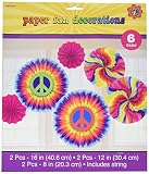 60's Party Printed Fan Decorating Kit