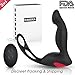 DAKOKA Remote Controlled Vibrating Prostate Massager - Anal Plug with Cock Ring and Ball Loop - 9 Speeds Anal Vibrator for Men - Waterproof G Spot Stimulator for Women - Anal Toys for Couples