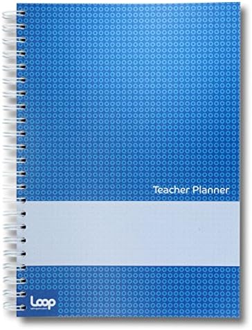 A4 6 Lesson Academic Teacher Planner, Blue
