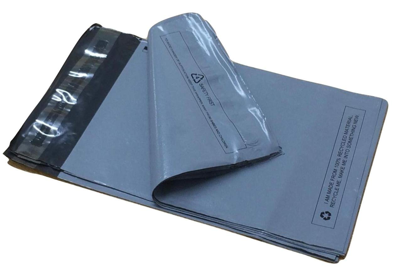 100 Grey Mailing Poly Bags 15"x18" Large Mailers Shipping Bags Postage Mail Bags Postal Bags Delivery Bag Packaging Bags Packing Bags