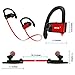 Bluetooth Headphones, iXCC Bluetooth 4.0 Wireless Stereo Headset In-ear Noise Cancelling Sweatproof Sport Earbuds with Mic for Smartphones - Red