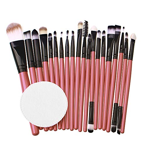 Winsummer Make up Brushes Set Beauty 20pcs Premium Cosmetic Makeup Brush Set for Foundation Blending Blush Concealer Eye Shadow Synthetic Fiber Bristles Makeup Brush Kit Tools