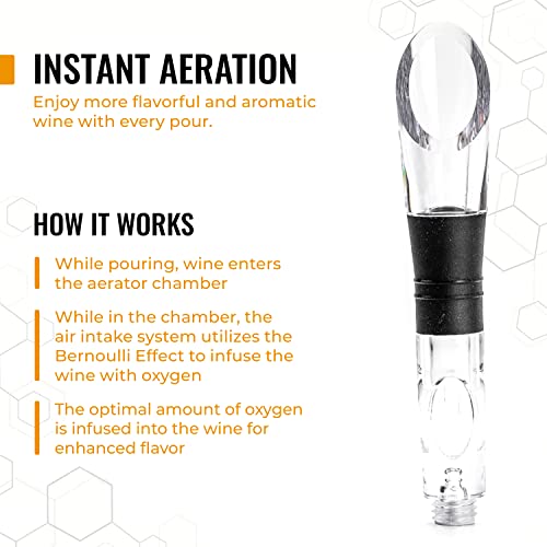 Cork Genius Wine Chiller and Aerator with PerfectPour Spout