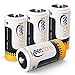 Keenstone Rechargeable C Batteries 1.2V 5000mAh Ni-MH High Capacity C Size Batteries (4 Pack)