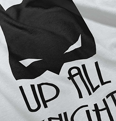 Up All Night Funny Batman Cute Baby Nerd DC Comic Romper Bodysuit