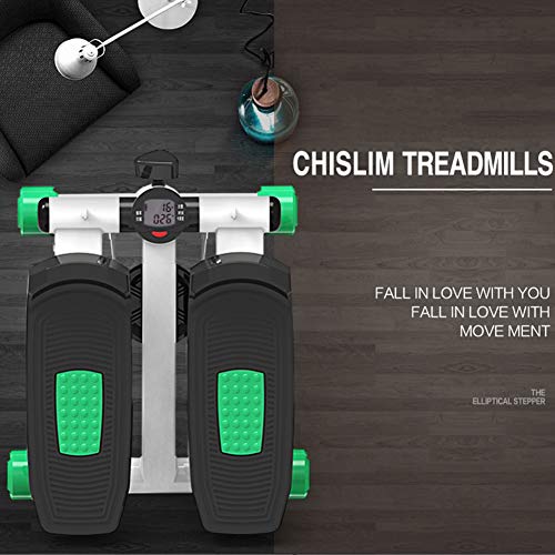 KENL-Mini-Stepper-Fitness-Cardio-Exercise-TrainerHeight-Adjustable-Stepper-Twisting-MachineStepper-Exercises-Equipment-with-Monitor-and-Resistance-BandsNormal-Version