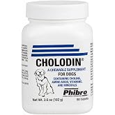 Cholodin Dietary Supplement for Dogs 50 Chewable Tablets