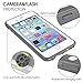 FITFORT Waterproof iPhone 7 Plus Case Clear Underwater Full Body with Built-in Screen Protector Heavy Duty Shock Snow Dirtproof Ultra Slim Waterproof Case for iPhone 7 Plus(5.5”), Grey&Crystal