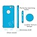 Waterproof iPhone 5/5S/SE Case, EFFUN IP68 Certified Waterproof Dustproof Snowproof Shockproof Case Cover Fully Sealed Underwater Cover with Built-in Screen Protector for iPhone 5/5S/SE Light Blue