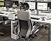 Steelcase Gesture Office Desk Chair with Headrest Plus Lumbar Support Cogent Connect Licorice Fabric Standard Black Frame