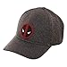 Deadpool Rubber Weld Cationic Flex Cap Baseball Hat Grey