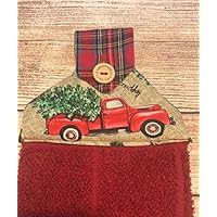 Holiday Truck Hanging Dish Towel/Christmas Decor