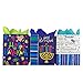 Set of Hanukkah Gift Bags and Tissue Paper (6 Bags + Tissue, Blue Dreidel)
