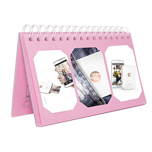 Katia Printer Accessories Bundle set for HP Sprocket Portable Photo Printer, X7N07A, Print Social Media Photos on 2x3 Sticky with Hard Shell Case, Calendar Album, Frames, 2x3 Stickers - Red