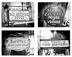 LISA RUSSO FINE ART - New Orleans Bar Signs Set of