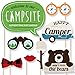 Big Dot of Happiness Happy Camper - Camping Photo Booth Props Kit - 20 Count