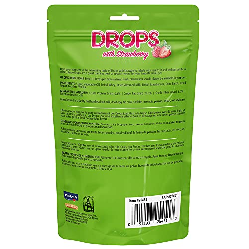 VITAKRAFT DROPS HAMSTER TREAT – STRAWBERRY – YOGURT TREATS FOR HAMSTERS PINK 5.3 OUNCE (PACK OF 1)