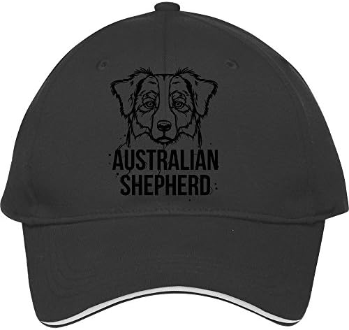 New Hot Black Fashion Baseball Snapback Hats And Caps For Male/female Cool Sport Cap Australian Shepherd Kelvigibbs Cotton