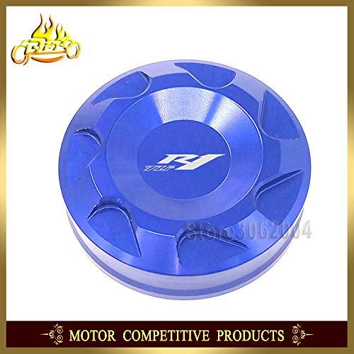 Wincom Dishman Automobiles & Motorcycles Front Brake Master Cylinder Fluid Reservoir Cover Oil Cap Motorcycle for Yamaha YZF-R1 YZF R1 Yzfr1 2004-2015 2014 2013 2012 CNC - (Color: Red)