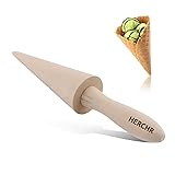 Wood Cone Roller Pizzelle Roller Krumkake Ice Cream