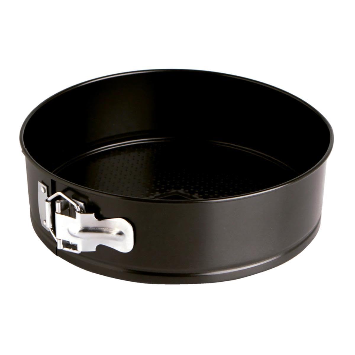 Quid Sweet Grey Removable Round Mould Painted Steel 28 x 6.8 cm Black