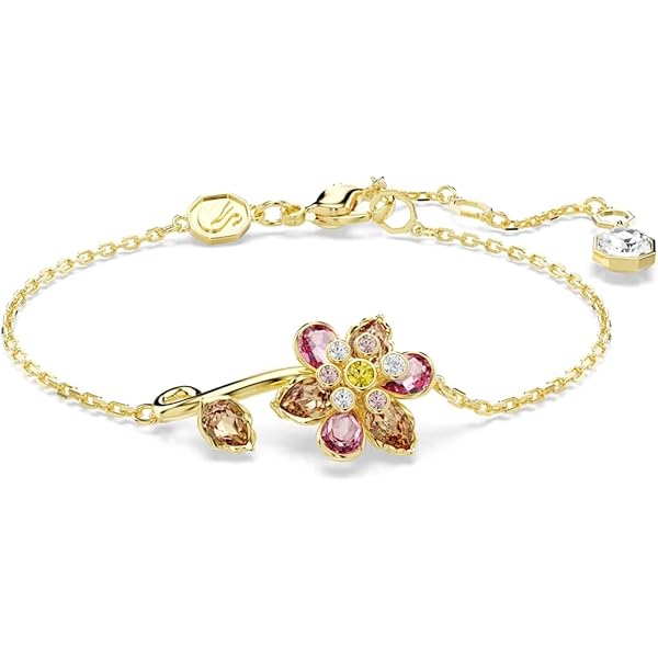 Amazon.com: SWAROVSKI Idyllia Bangle Bracelet, Gold-Tone