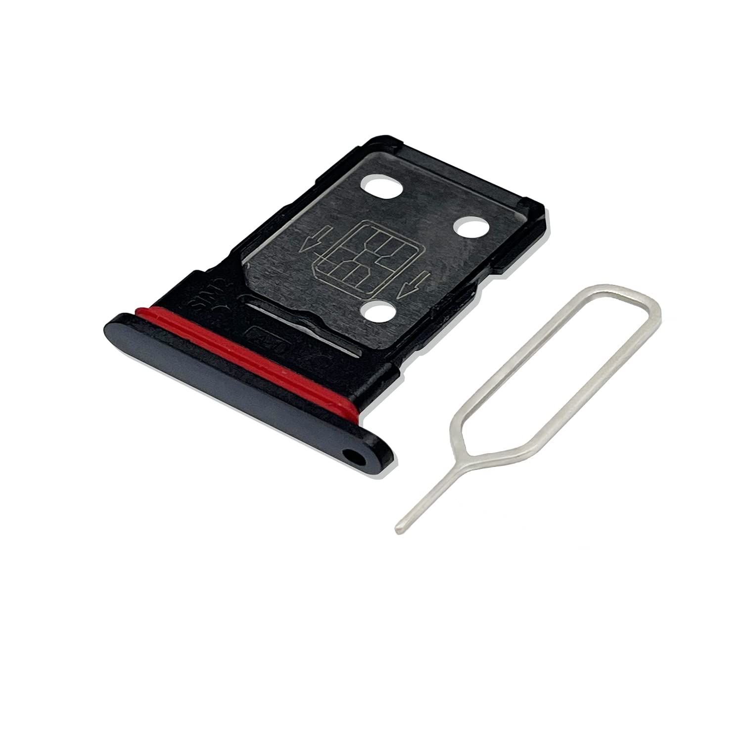 Eonpam Original DUAL SIM Card Slot Tray Holder Replacement for (OnePlus Nord 2 5G) Incl SIM Pin (Grey)