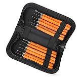 Wood Carving Tools,Delicacy 12 Set Professional Carbon Steel Carving Chisels Knife Kit for DIY Sculpture Carpenter Experts & Beginners