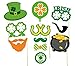 St. Patrick's Photo Booth Props, Supoice Irish Photo Props Creative Toy for Celebrate St Patty's Day Party 28Pcs