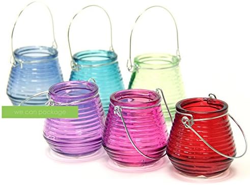 Colorful Hanging Votive Candle Holders Tealights Bohemian Wedding Home Decorations