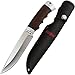 Grand Way Knife Hunting - Fixed Blade Knife - Large Bushcraft Fishing Long Knives with Sheath - Best 440c Stainless Steel Classic Big Sharp Fix Blades Hunting Knife with Wood Handle FB 934