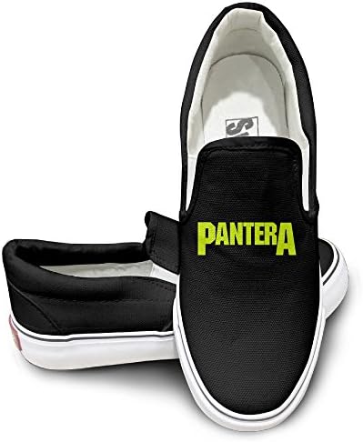 MGTER66 Pantera Heavy Metal Rock Band Logo Street Dance Slip On Shoes Unisex Style Color Black Size 40