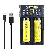 Victagen Universal Smart Charger ;Intelligent Battery Charger For Rechargeable Batteries Li - ion/IMR/LiFePO4/Ni-MH/Ni-Cd AA AAA C D
