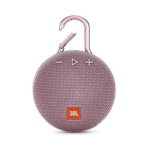 JBL Clip 3 – enceinte Bluetooth Portable avec Mousqueton – Étanchéité Ipx7 – Autonomie 10hrs – Qualité Audio JBL – Rose