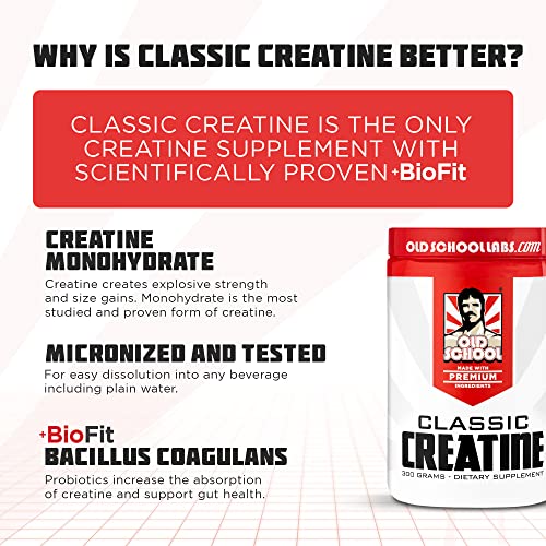 Classic Creatine Pure Micronized Creatine Monohydrate Powder for