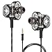AS Triple Driver Earphones,6D Sound High End Sport Earbuds Noise Isolating Deep Bass in Ear Earphones with Microphones