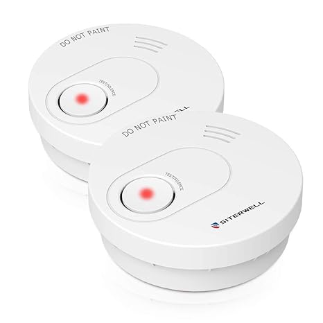 Amazon.com: Siterlink - Juego de 2 detectores de humo de 10 ...