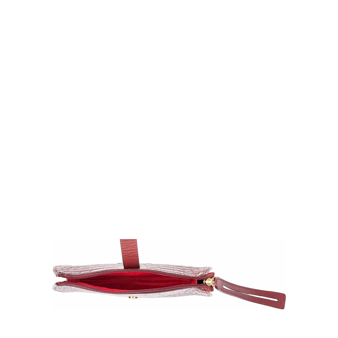 hidesign women's clutch (red marsala)
