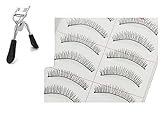 TheWin Pack of 20 Women Daily Party Makeup Fake Eyelash with 1x Eyelash Curler