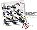 Decal Style Vinyl Skin Wrap 3 Pack for PopSockets Painted Faded Cracked Blue Line Stripe USA American Flag (POPSOCKET NOT INCLUDED) by WraptorSkinz