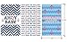 Nautical Ahoy Baby Shower Favor Stickers for Hershey's Miniatures Candy Bars (Set of 54)