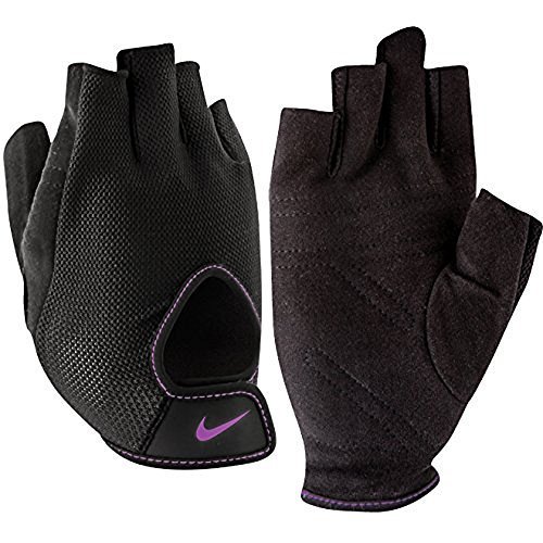 Nike Women's Fundamental Training Glove, Grey/Black/Purple, Small