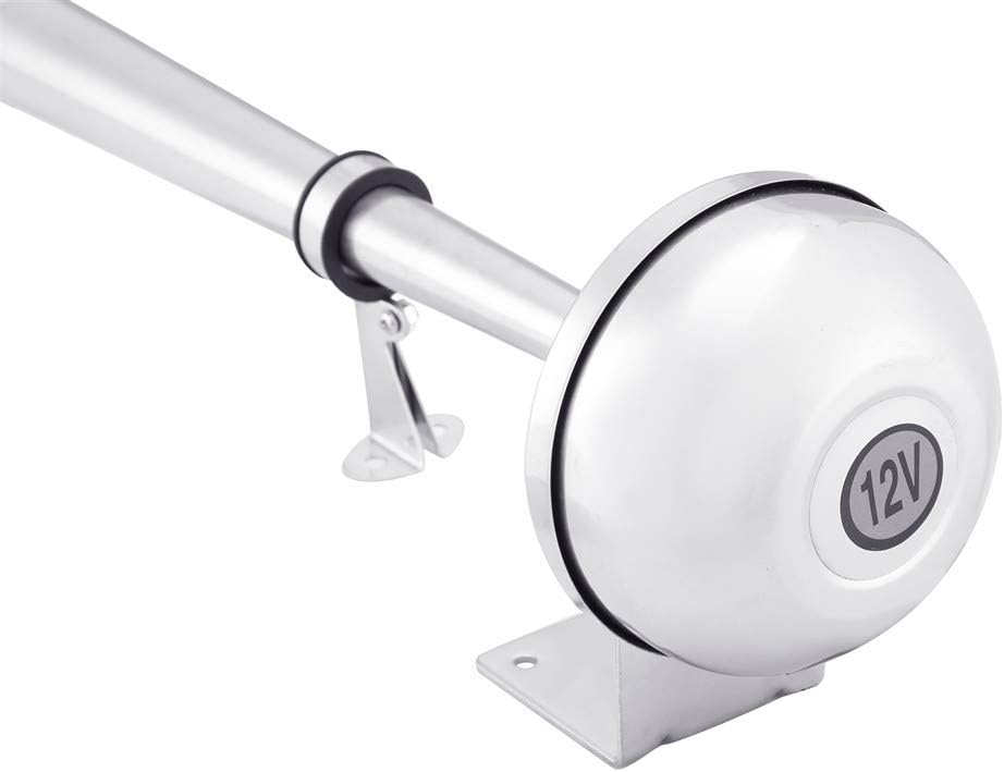 weyleity Boat Horn Waterproof Stainless Steel Single Trumpet,Electric Horn for 12v Boats Ship Sailboat Yacht Off-Road Vehicle Truck SUV RV Vans Touring Car: Automotive