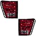Black Horse Tail Light Guards Black Compatible with 2002-2009 Chevrolet Trailblazer-7GR15A
