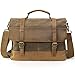 Lifewit Mens Messenger Bag 15.6 Inch Waterproof Vintage Waxed Canvas Genuine Leather Laptop Bag Computer Shoulder Handbag