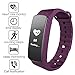 Fitness Tracker Gosund C8 Activity Tracker with Heart Rate Monitoring and Pedometer Call SMS Reminder for Android/IOS