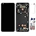 Glass LCD Display Touch Screen Digitizer Assembly Screen Replacement Part + Frame for LG G6 H870 H871 H872 LS993 VS998(Black)